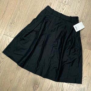 Black knee length aline skirt